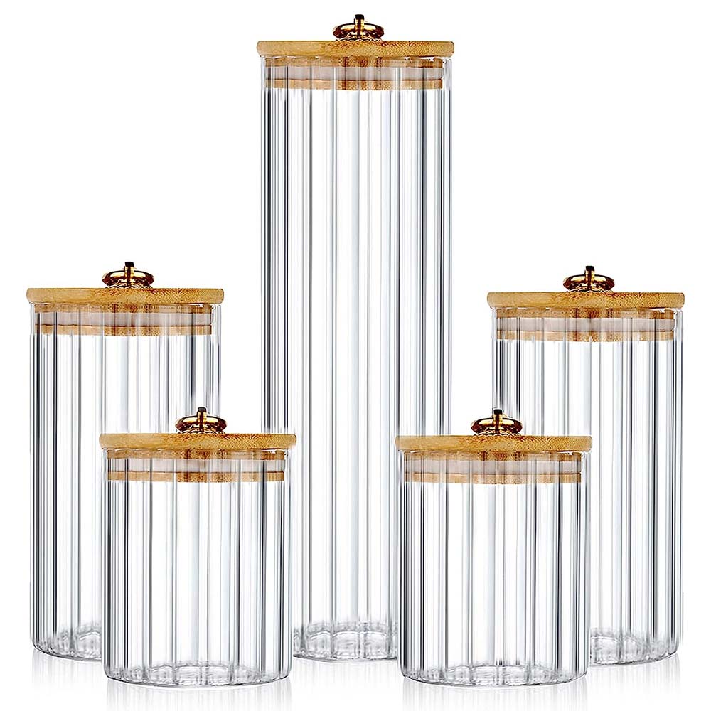 Food Storage Glass Container Set - Набор стеклянных банок для хранения, 3