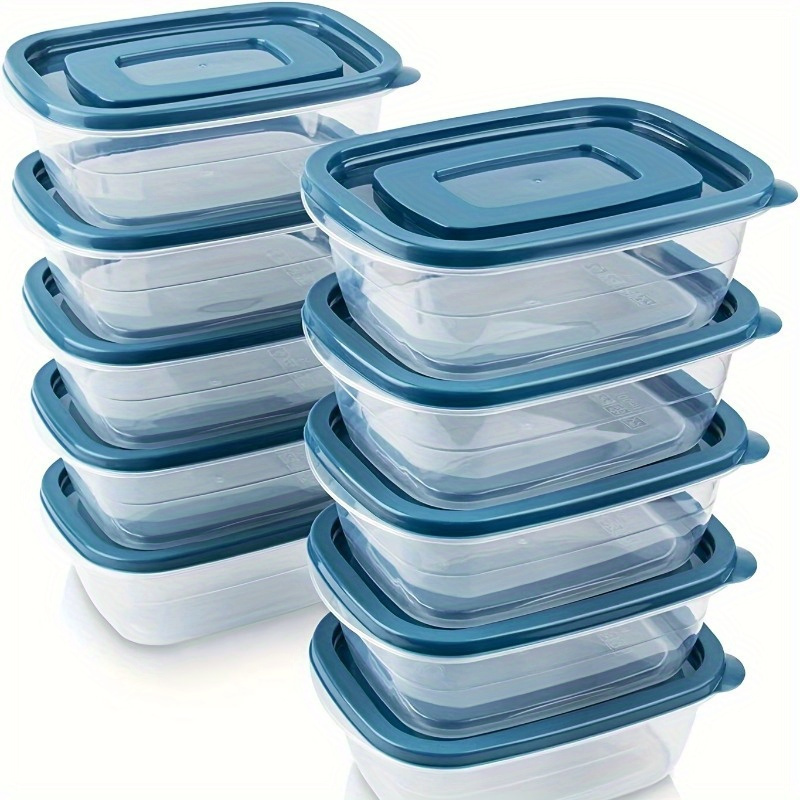 Food Storage Time - Набор из 6 прозрачных штабелируемых пластиковых