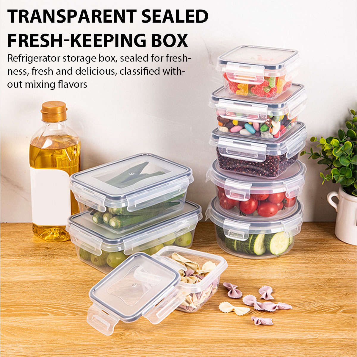 Food Storage Box Set - 24 шт./компл., набор коробок для хранения