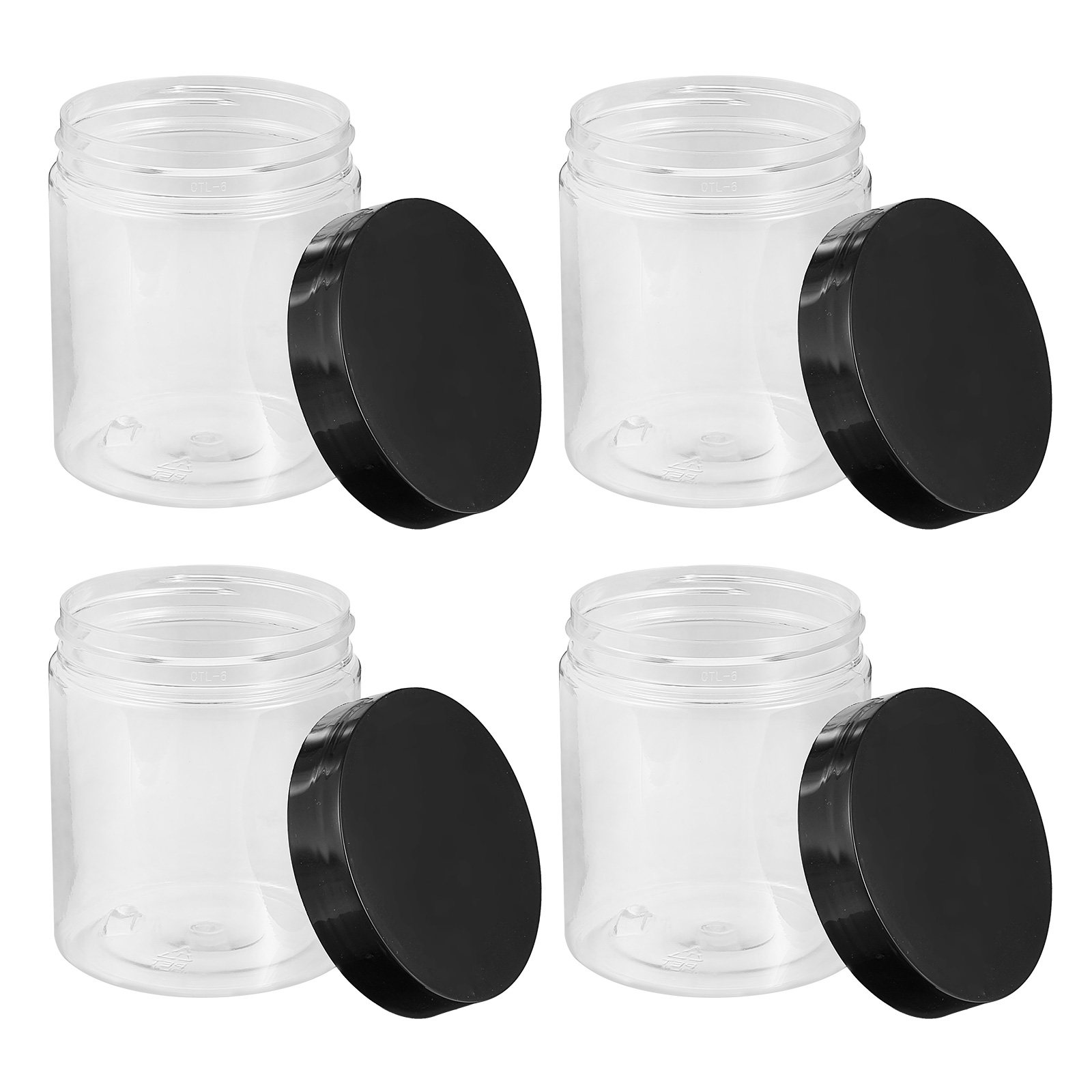Food Storage Jars Plastic - 12 шт. прозрачных пластиковых контейнеров для
