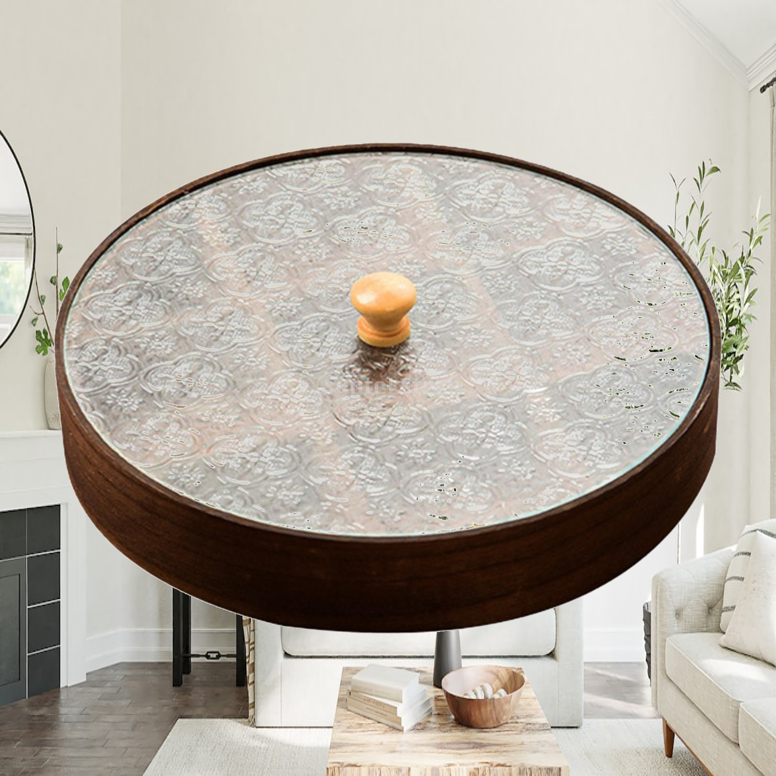 Food Storage Glass Round - Разделенный сервировочный поднос с отделениями из