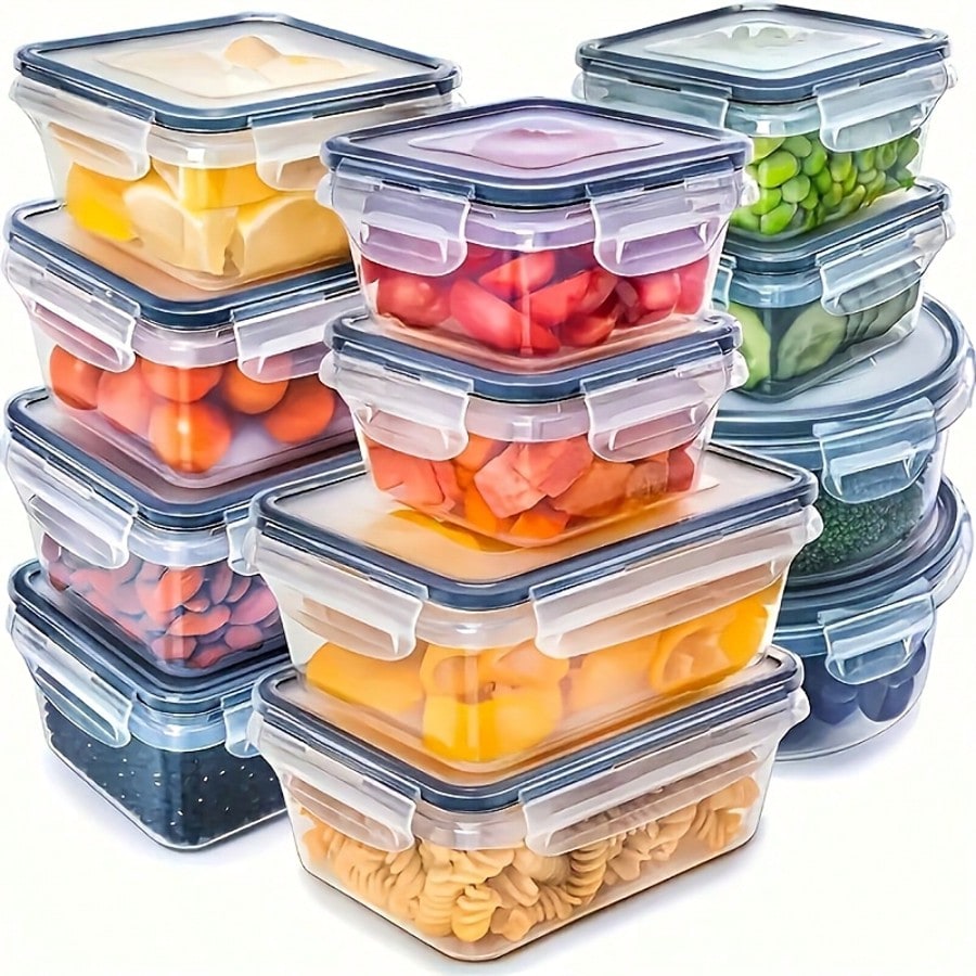 Food Storage Meal Prep - Набор из 24 контейнеров для приготовления