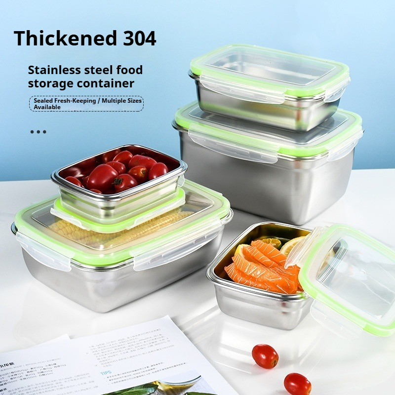 Food Storage Box Set - Набор ланч-боксов из нержавеющей стали 304