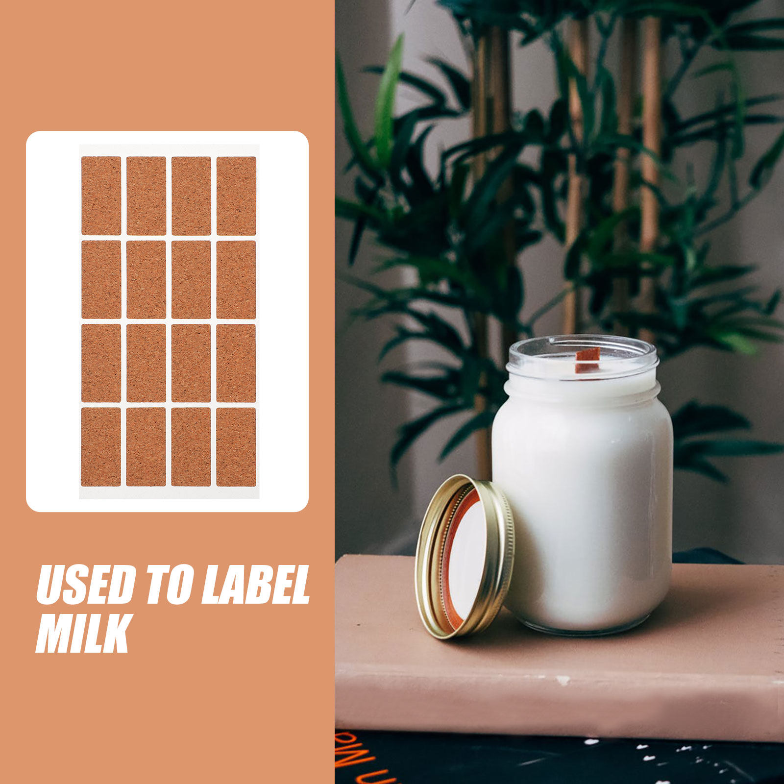 Food Storage Jar Labels - 48 шт. водонепроницаемых этикеток для продуктов,