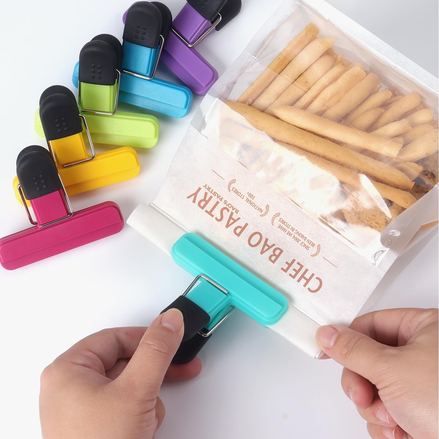 Food Storage Zip Lock Bags - Набор из 6 прочных пластиковых зажимов