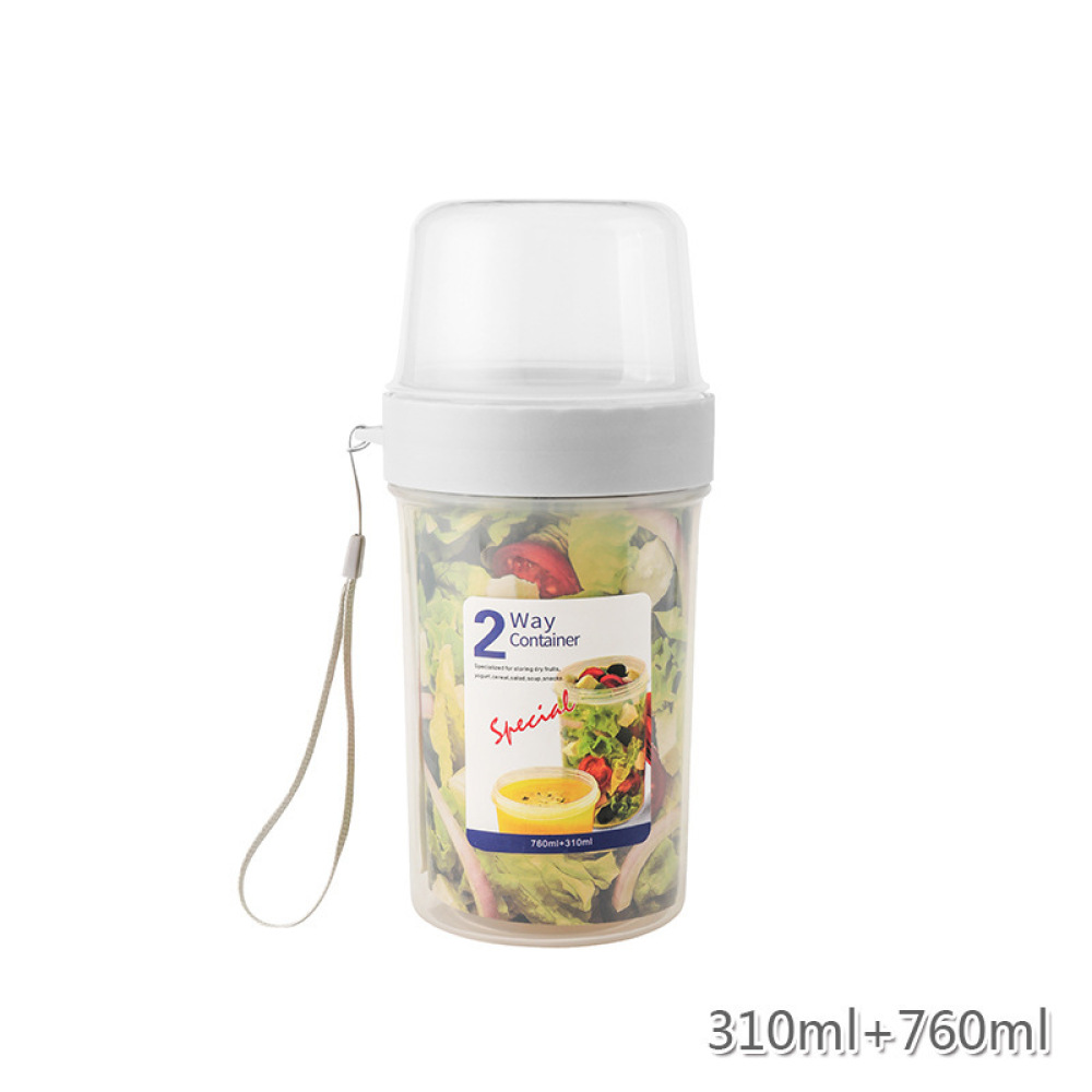 Food Storage Yogurt - Двухслойный герметичный контейнер для еды, портативный