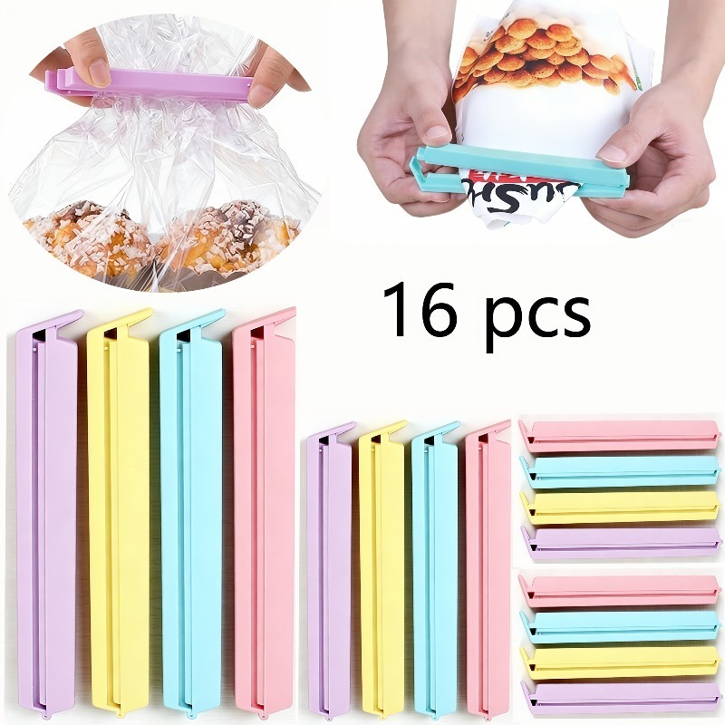 Food Storage Zip Lock Bags - Набор из 16 зажимов для пакетов