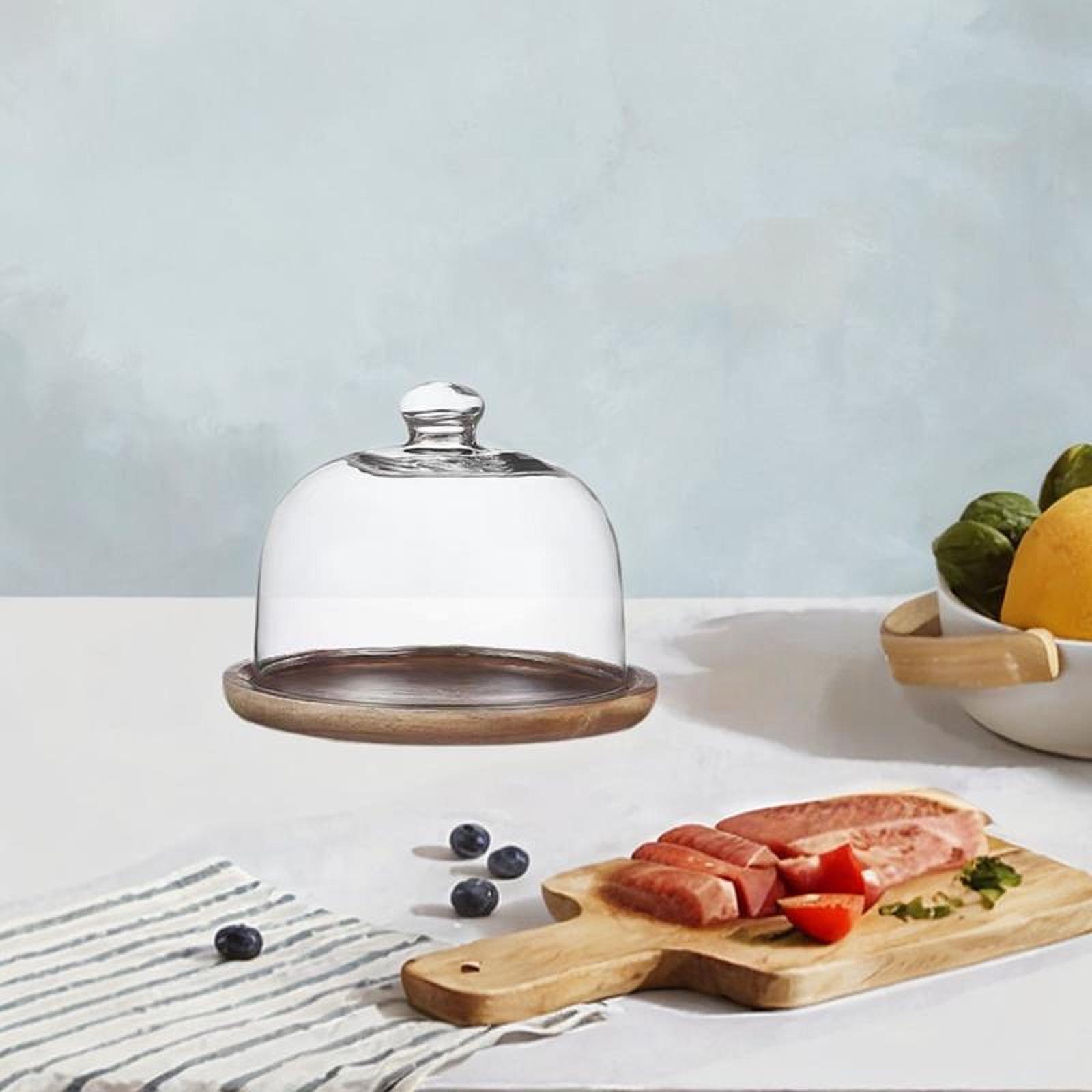 Деревянная подставка для торта – обзор и цена Food Storage Glass Round