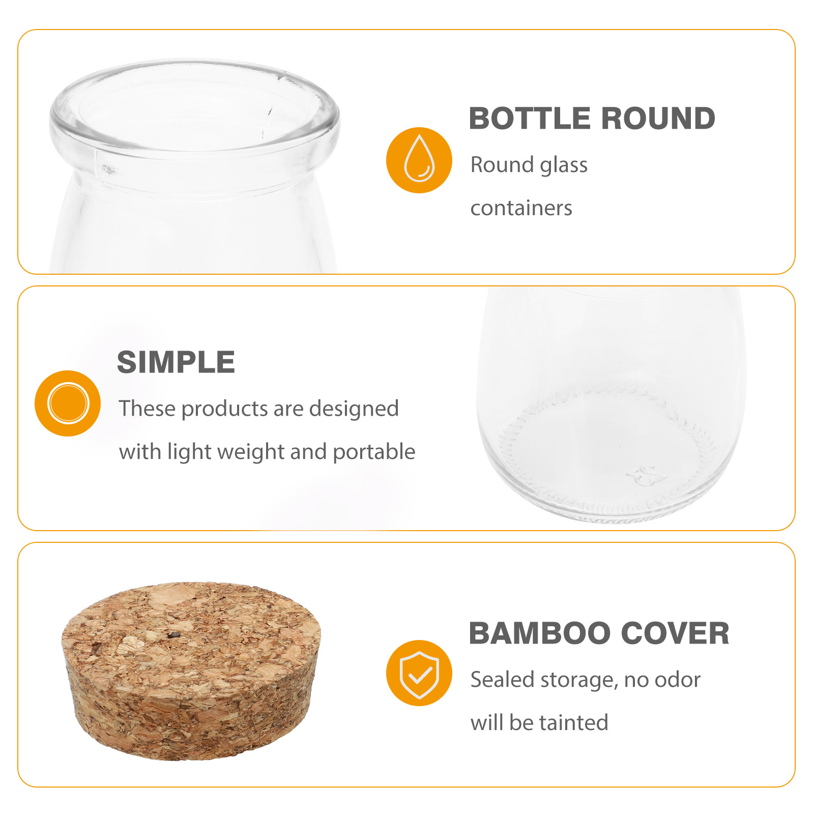 12 шт. стеклянных бутылок для  – обзор и цена Food Storage Glass Container Set