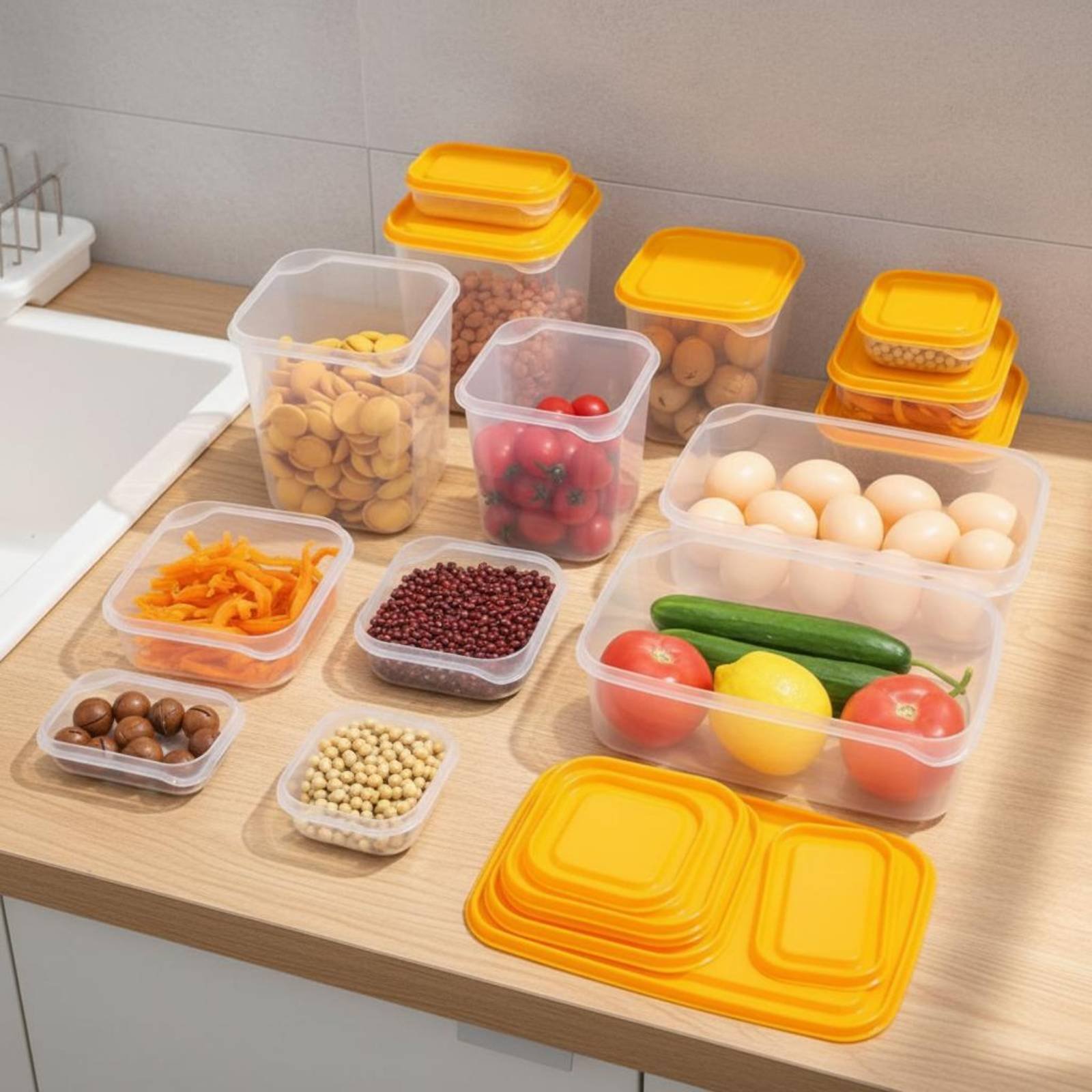 Набор из 17 герметичных пласти – обзор и цена Food Storage Box Set