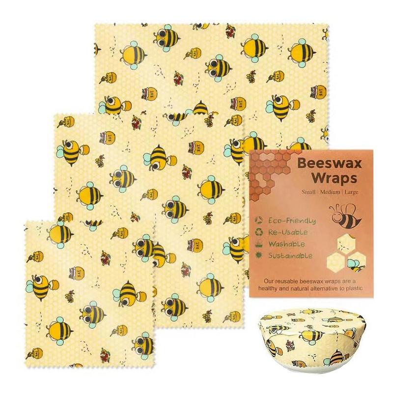 3 шт., многоразовые пищевые са – обзор и цена Beeswax Food Wrap