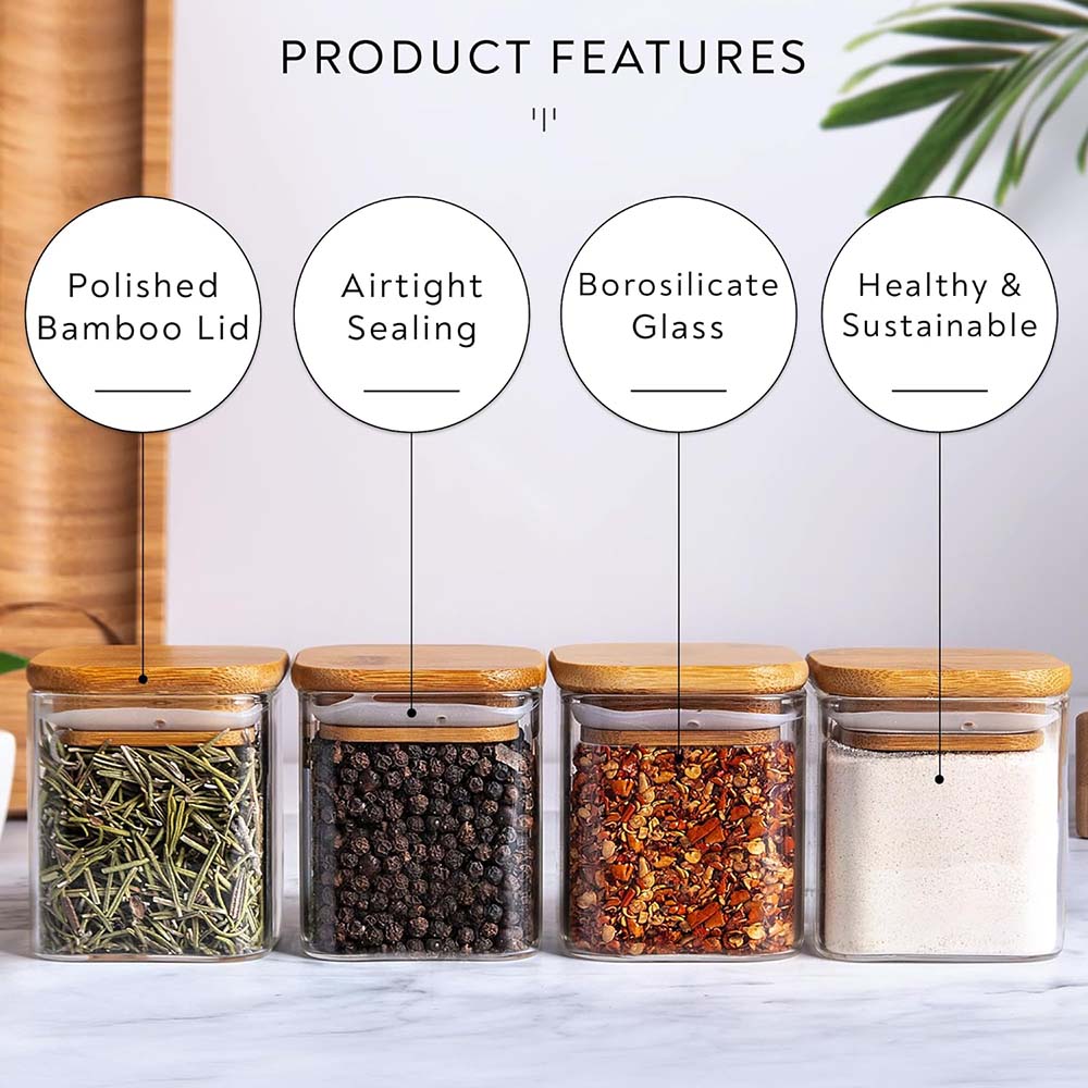 5oz Стеклянные Банки Набор с э – обзор и цена Food Storage Jar Labels