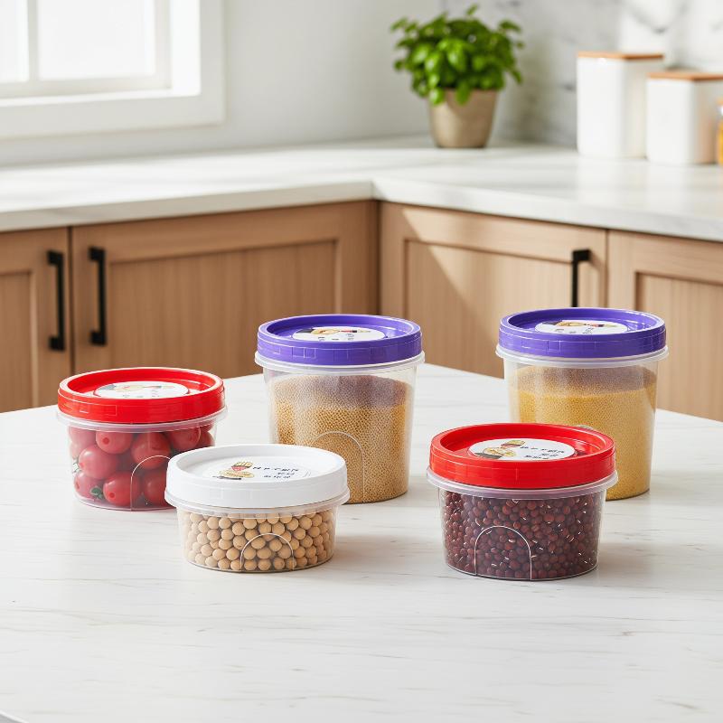 4 шт. круглых контейнера для х – обзор и цена Food Storage Glass Round