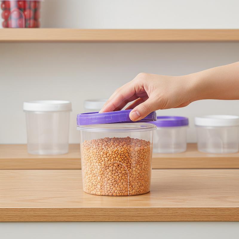 4 шт. круглых контейнера для х – обзор и цена Food Storage Glass Round