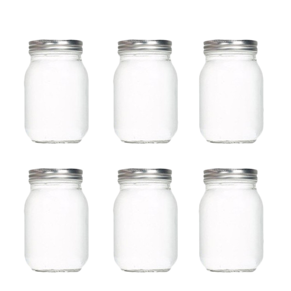 Набор из 6 прозрачных круглых  – обзор и цена Food Storage Jars Plastic