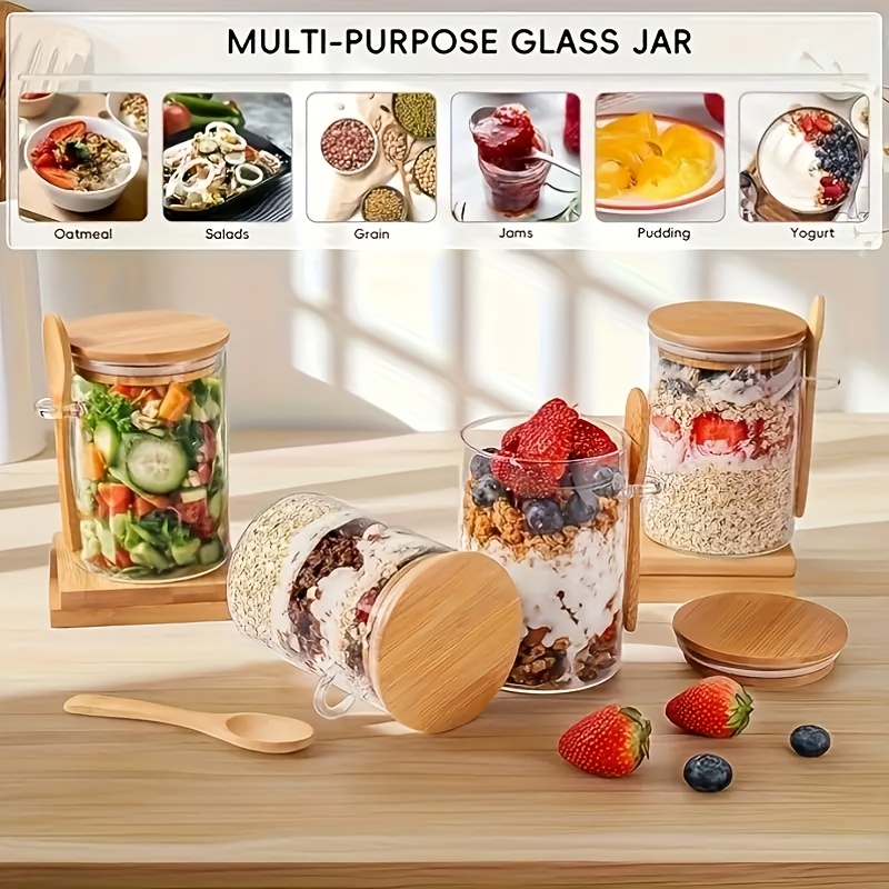 Набор стеклянных чашек для овс – обзор и цена Food Storage Glass Container Set