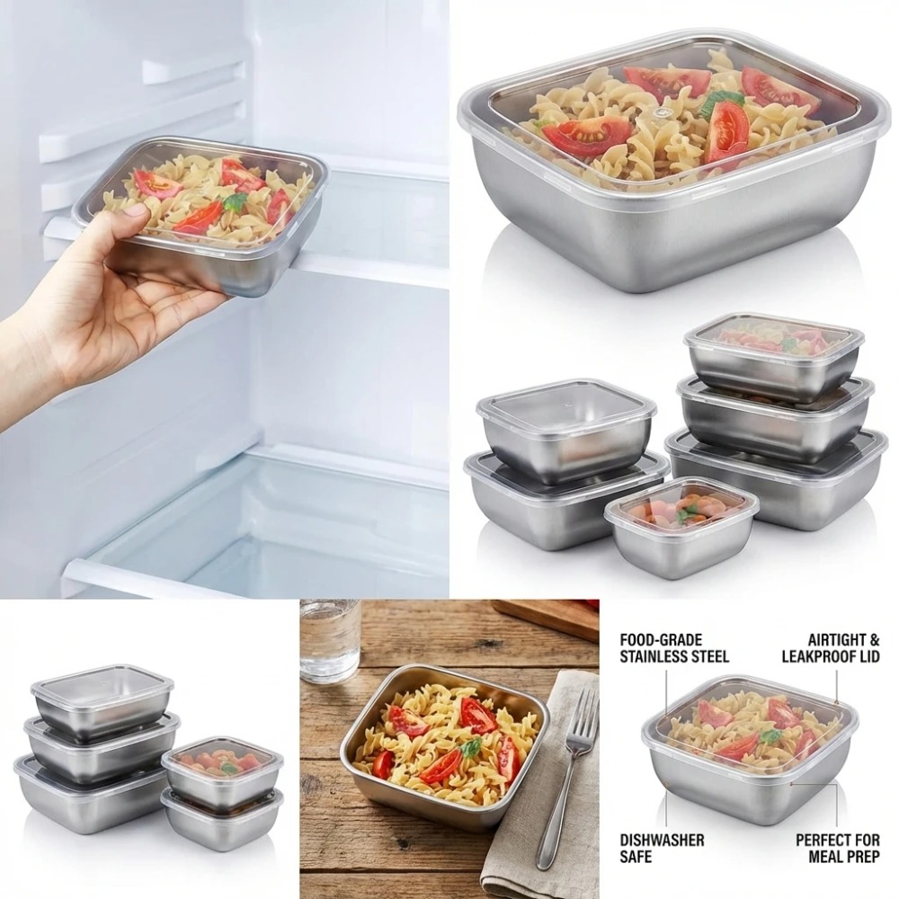 Набор из 6 герметичных контейн – обзор и цена Food Storage Box Set