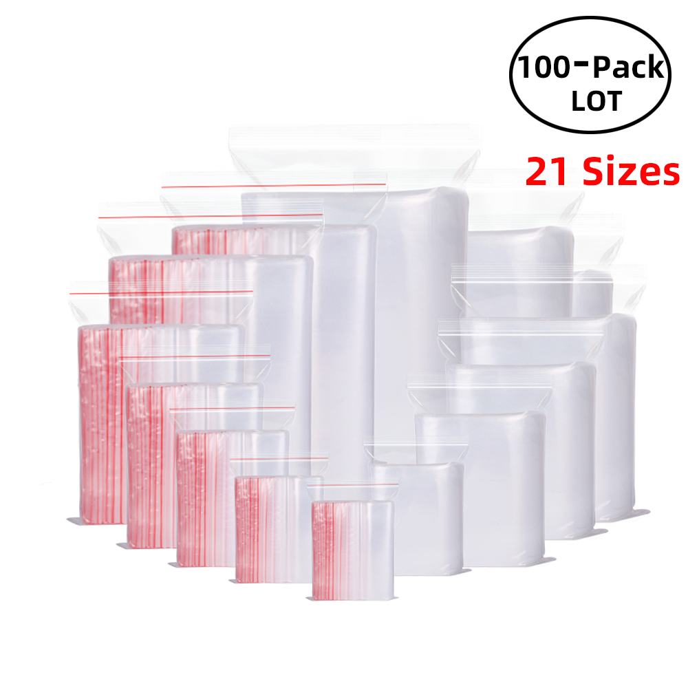 100 шт./упак. закрывающиеся па – обзор и цена Food Storage Zip Lock Bags