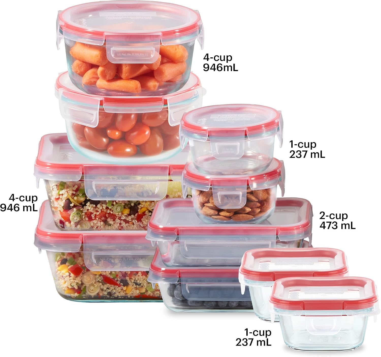 Набор герметичных стеклянных к – обзор и цена Food Storage Glass Container Set