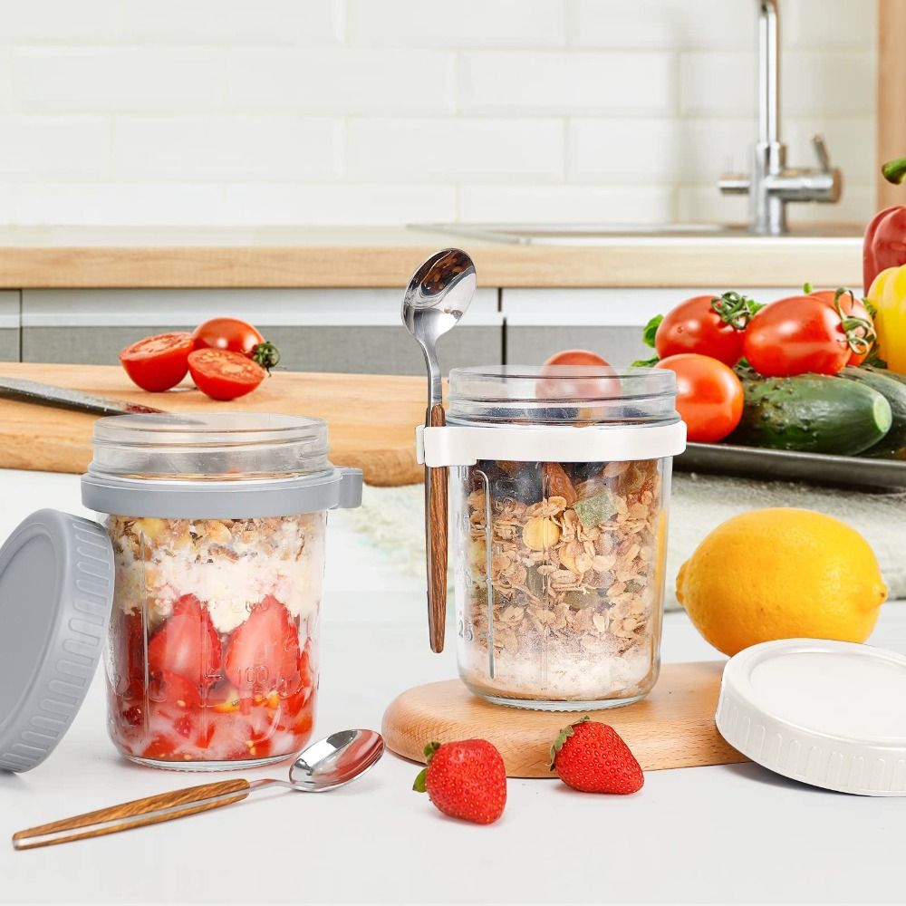 Банка для йогурта, 350 мл, бан – обзор и цена Food Storage Glass Container Set