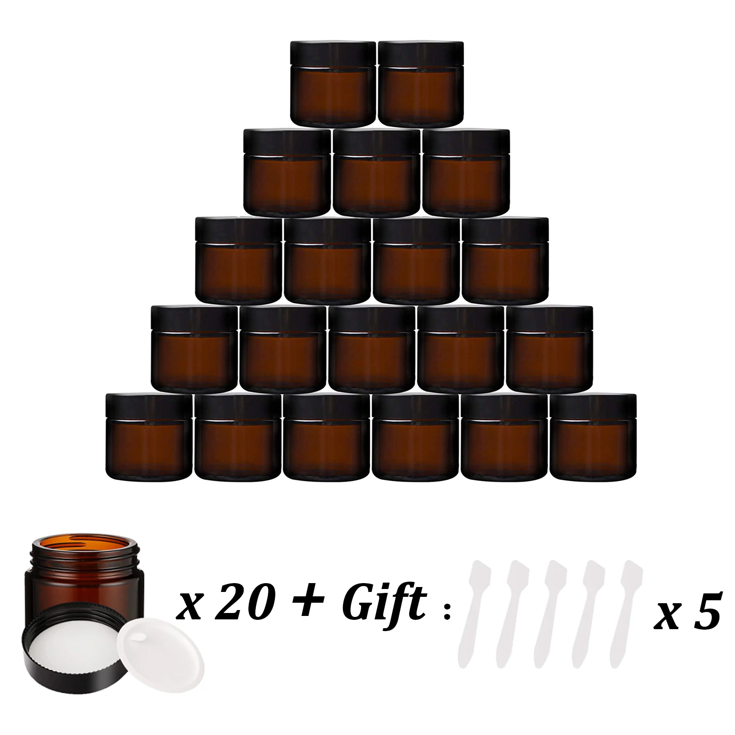 20 шт. маленькие янтарные стек – обзор и цена Food Storage Glass Round